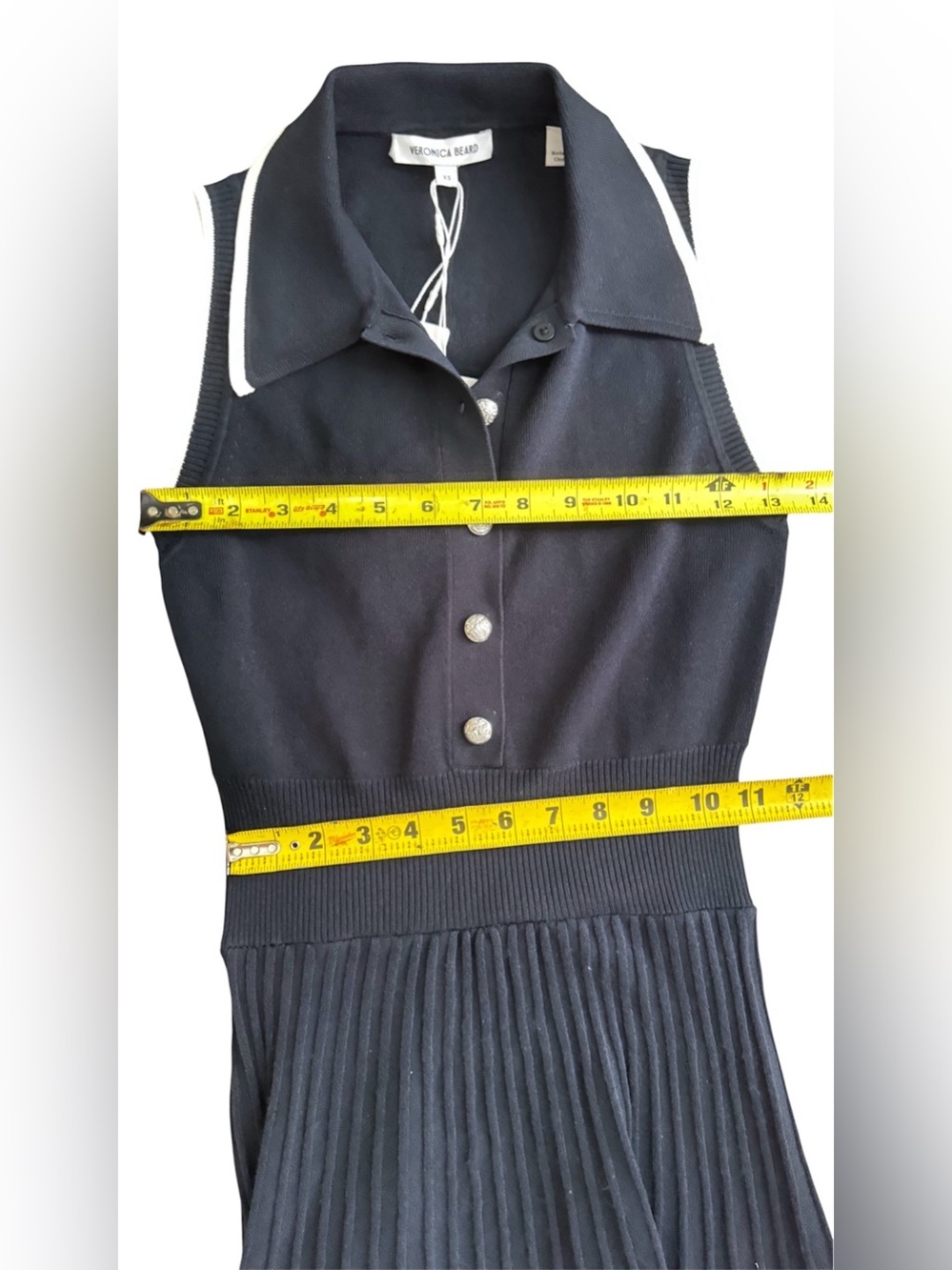 Veronica Beard Meralda Collared
Midi Dress in Navy Size XS - Picture 6 of 12